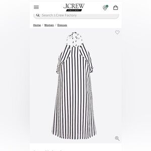 J. Crew Xs Striped Halter Ruffle Tank Navy White Shift Mini Summer Dress NWT!